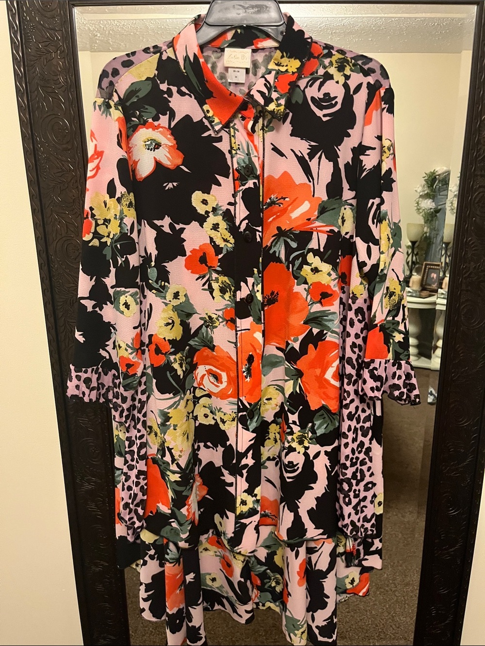 Zadie Bs 2x floral and leopard top. Never worn.